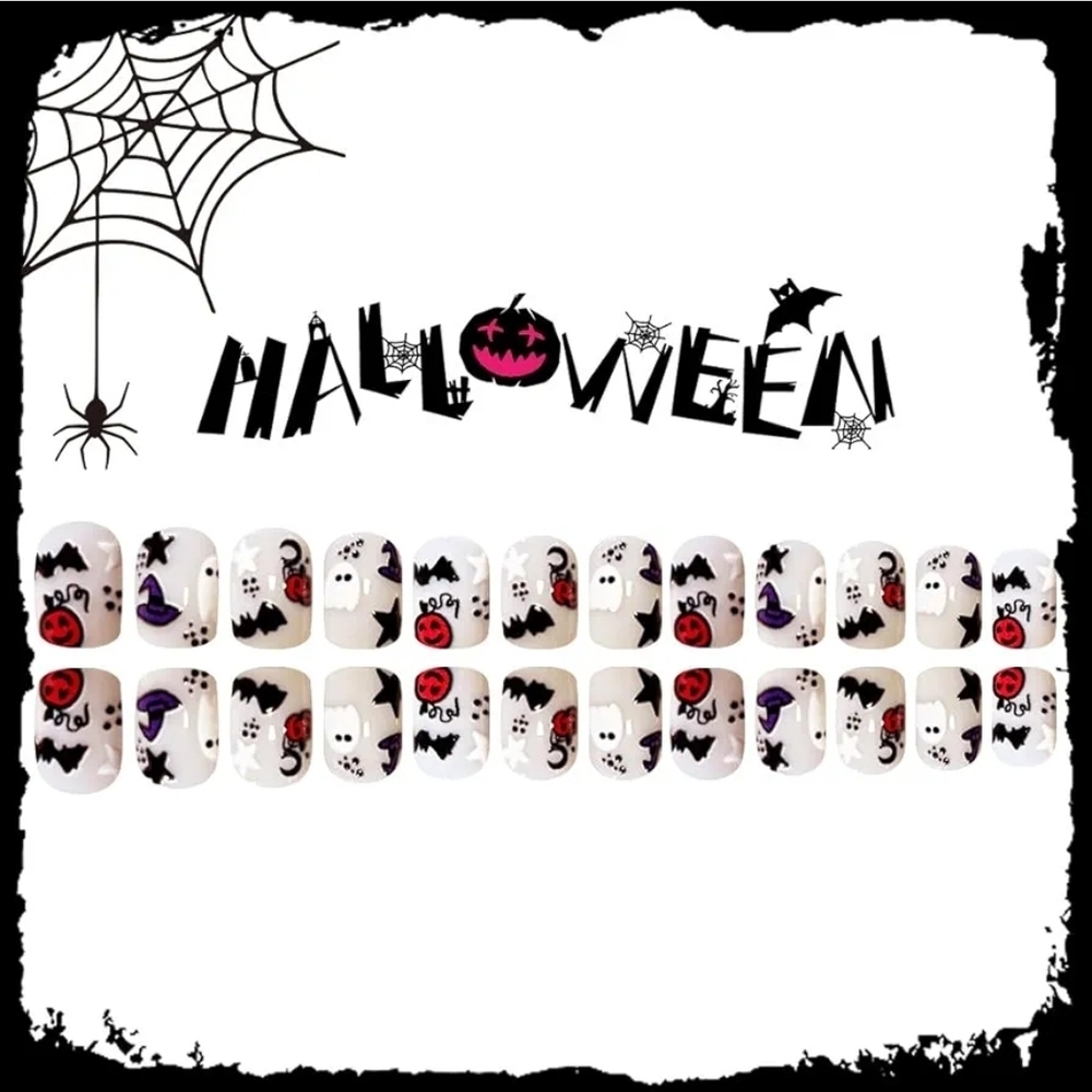 💄 Halloween Press On Nails -24 Nails - Picture 3 of 4
